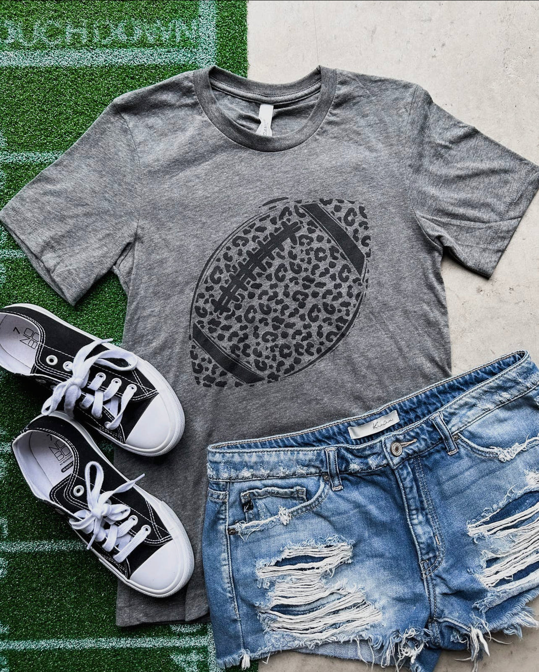 Leopard Football - Gray