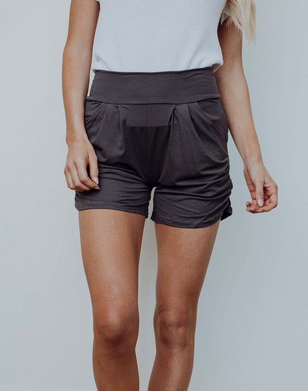 Harem Shorts Charcoal